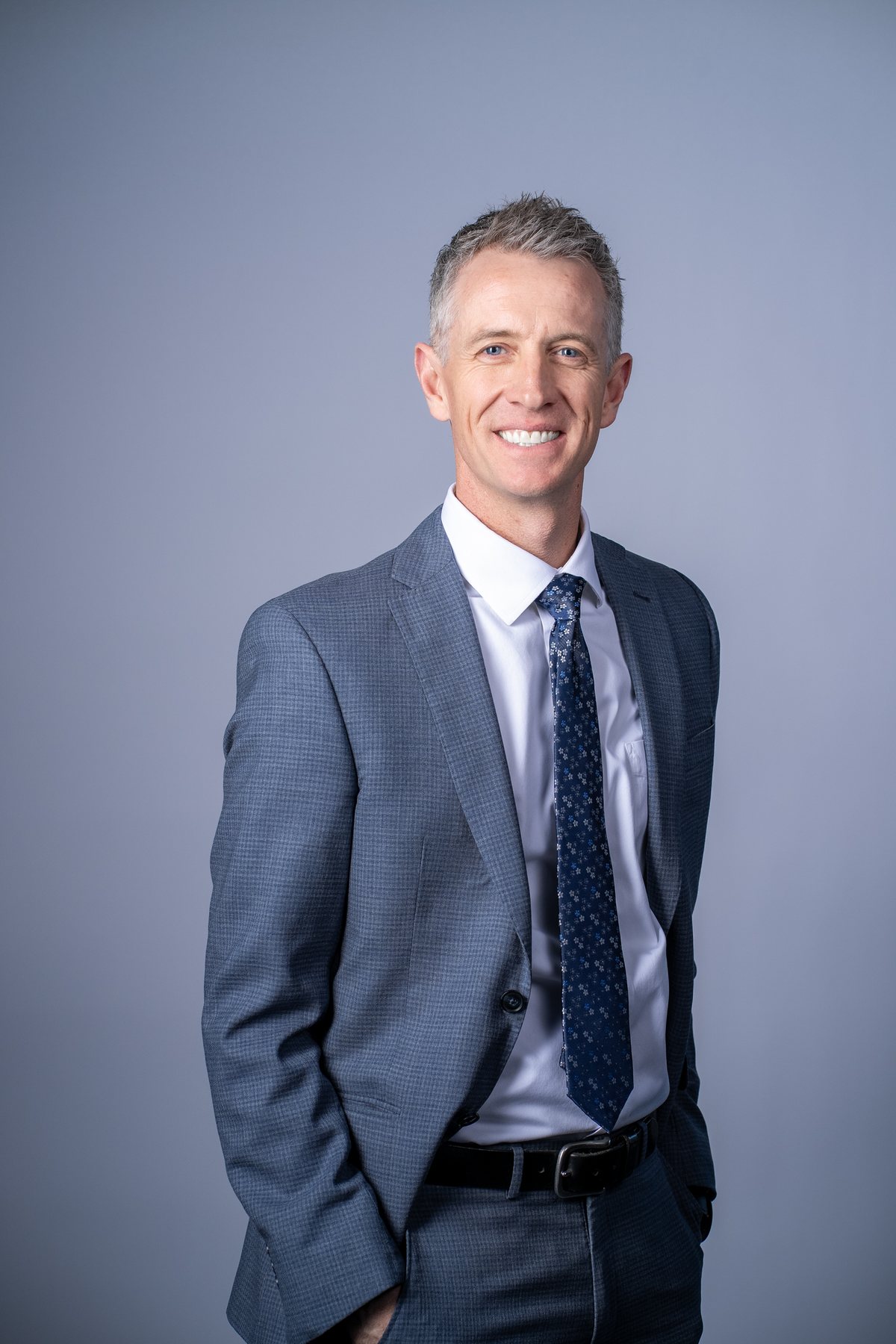 Studio headshot of Justin Pinkerton, Arbor Bank, by B&I Productions